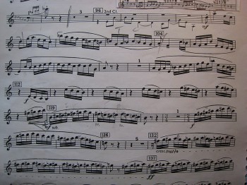 Bartok Concerto for Orchestra, clarinet, 5th mvt.