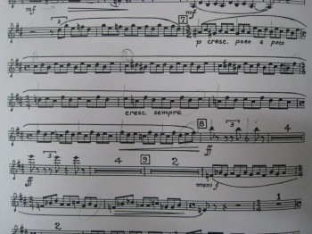 Barber Violin Concerto, clarinet part