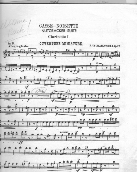 Tchaikovsky Nutcracker clarinet solo