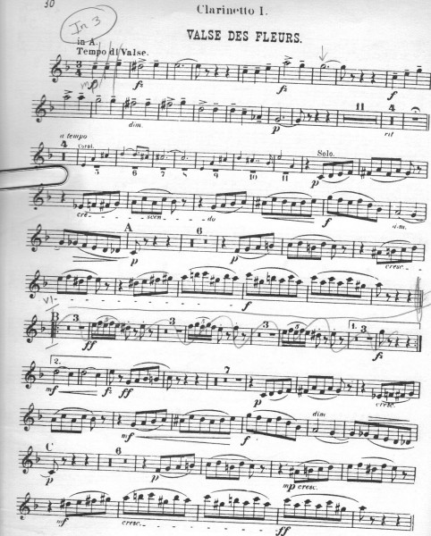 Tchaikovsky Nutcracker clarinet excerpt 6